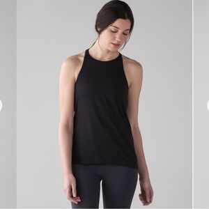 lululemon Trapeze Racerback, black, size 8